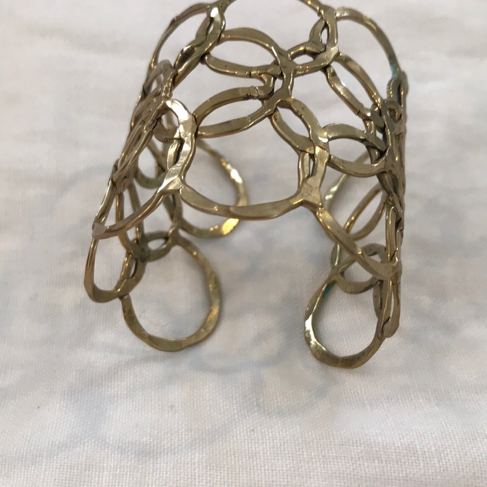 Gold cuff bracelet